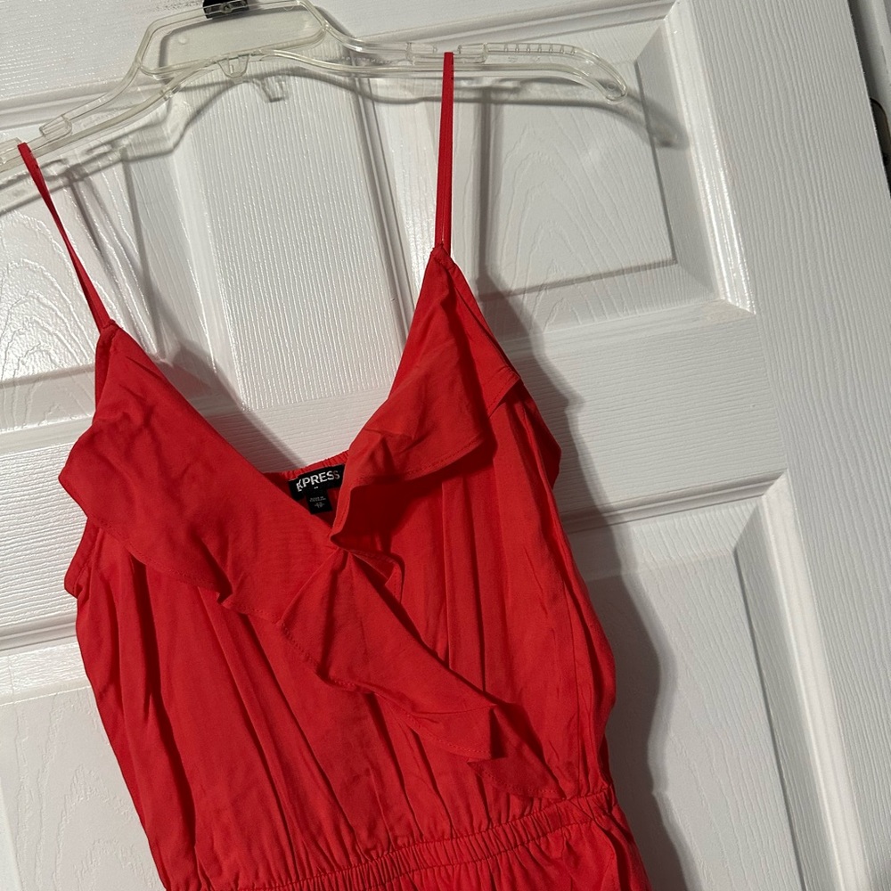 Express Ruffled Faux Wrap Sundress - Picture 6 of 12